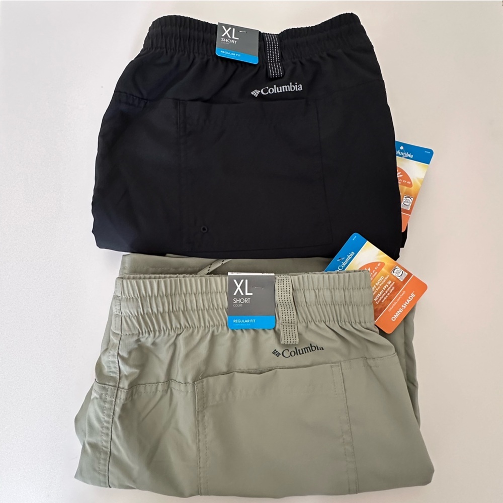 Columbia Blue Vista Hill Omni Shade Shorts Lot of 2 Size XL - Picture 7 of 7